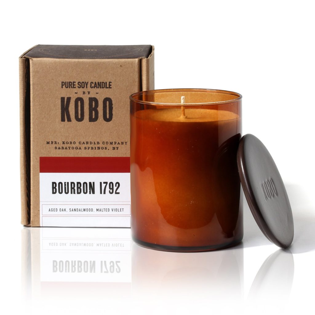 мужская ароматическая свеча Bourbon 1792 от KOBO Candles в интернет магазине Candlesbox