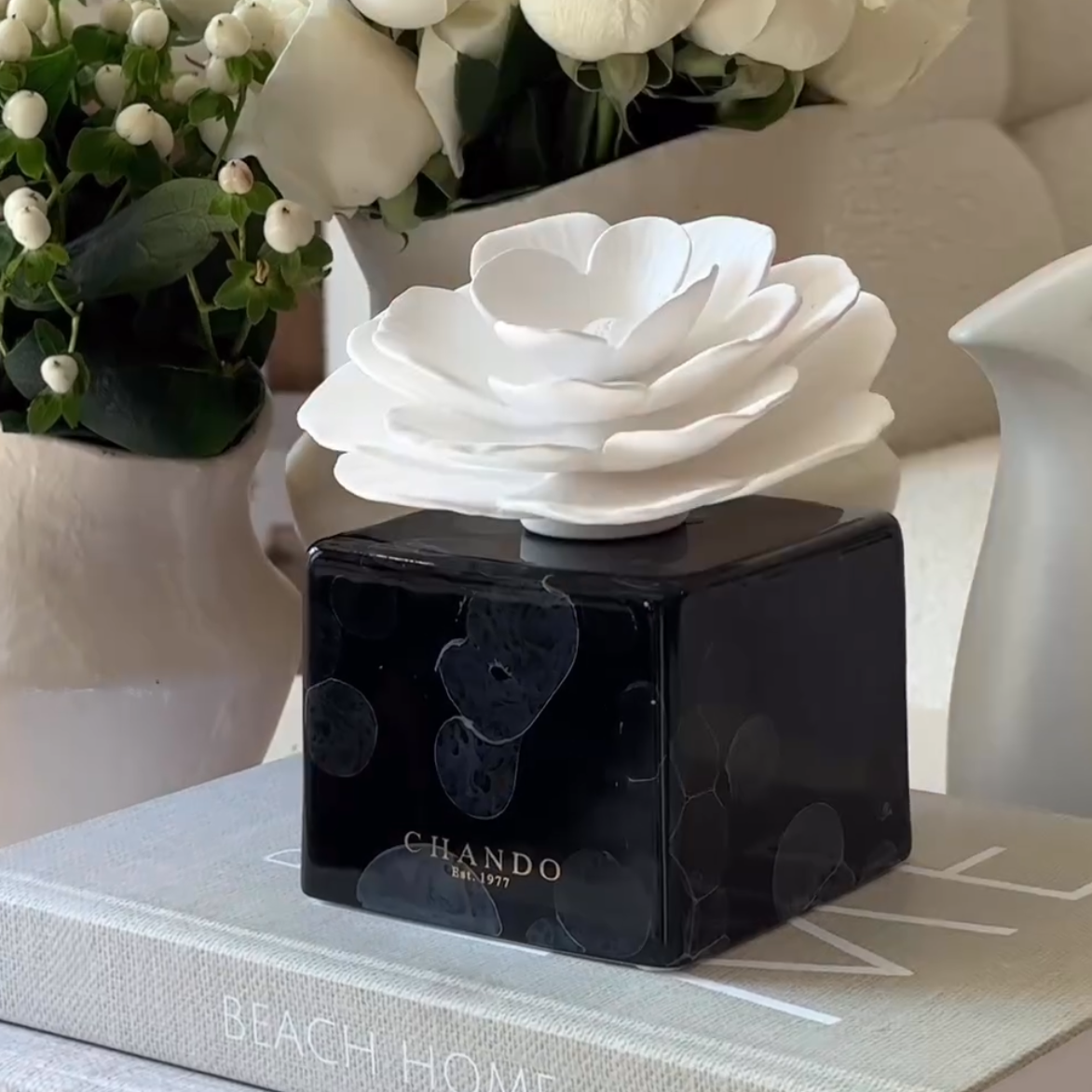 MARBLE BLACK Ароматический диффузор 200 мл, Chando - Candlesbox